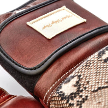 Load image into Gallery viewer, PRO SNAKE SKIN LEATHER BOXING GLOVES (STRAP UP) LIMITED EDITION