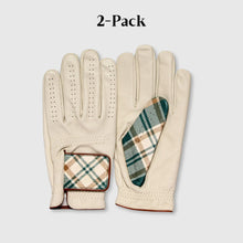 Load image into Gallery viewer, PRO TARTAN CABRETTA LEATHER GOLF GLOVES (2 PACK) Left Hand(For right handed)
