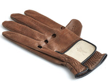Load image into Gallery viewer, PRO BROWN / CREAM LEATHER GOLF GLOVE (L/H)