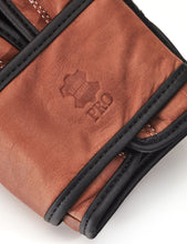 Load image into Gallery viewer, PRO DELUXE TAN LEATHER BOXING GLOVES (STRAP UP)14oz