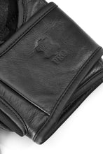 Load image into Gallery viewer, PRO EXECUTIVE BLACK LEATHER MMA GLOVES