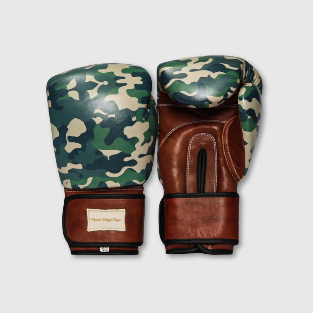 PRO CAMO LEATHER BOXING GLOVES (STRAP UP) LIMITED EDITION
