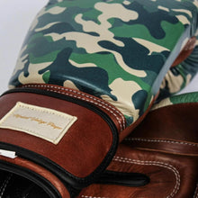 Load image into Gallery viewer, PRO CAMO LEATHER BOXING GLOVES (STRAP UP) LIMITED EDITION
