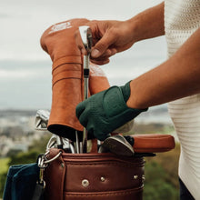 Load image into Gallery viewer, HERITAGE BROWN LEATHER GOLF BAG - CART
