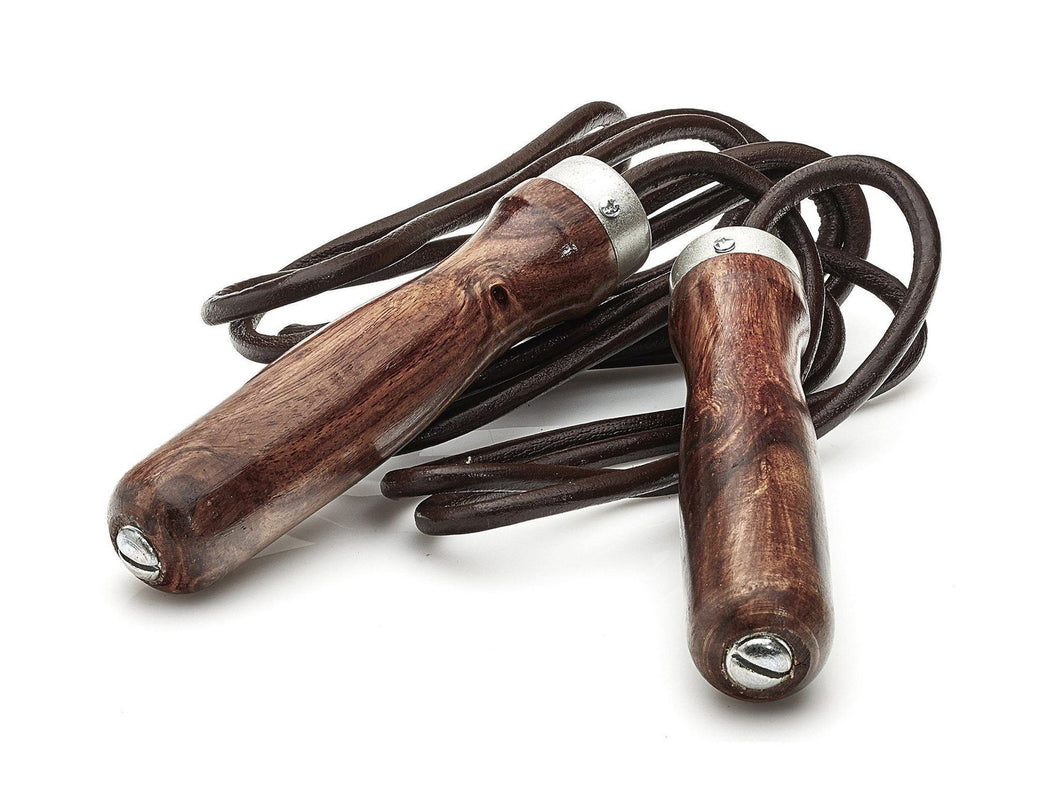 RETRO HERITAGE BROWN LEATHER JUMP ROPE