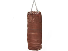 Load image into Gallery viewer, RETRO DELUXE TAN LEATHER HEAVY PUNCHING BAG (UN-FILLED)
