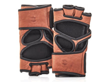 Load image into Gallery viewer, PRO DELUXE TAN LEATHER MMA GLOVES

